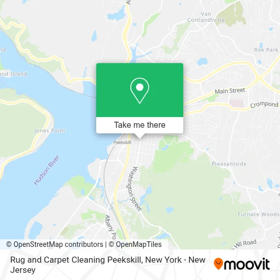 Rug and Carpet Cleaning Peekskill map