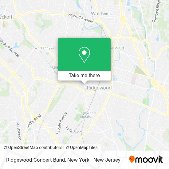 Ridgewood Concert Band map