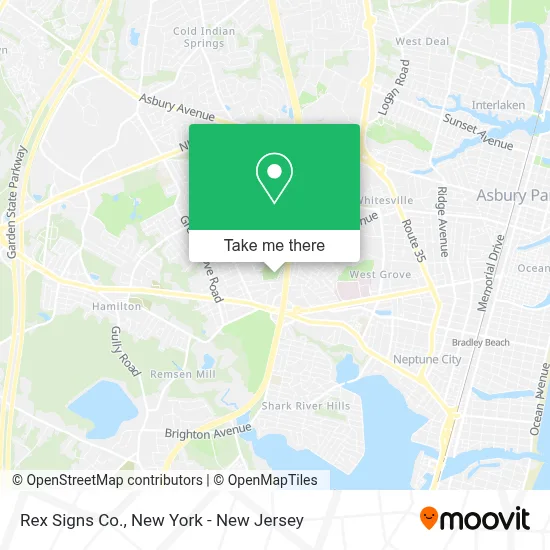 Rex Signs Co. map