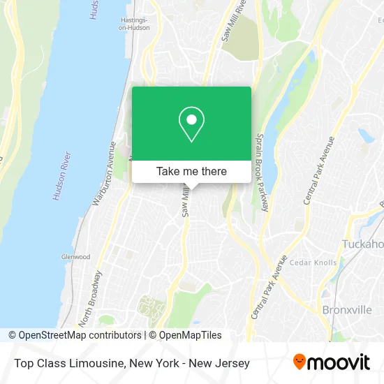 Top Class Limousine map