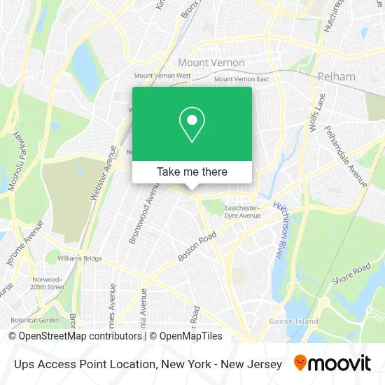 Ups Access Point Location map