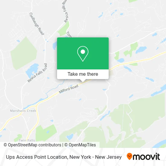 Ups Access Point Location map