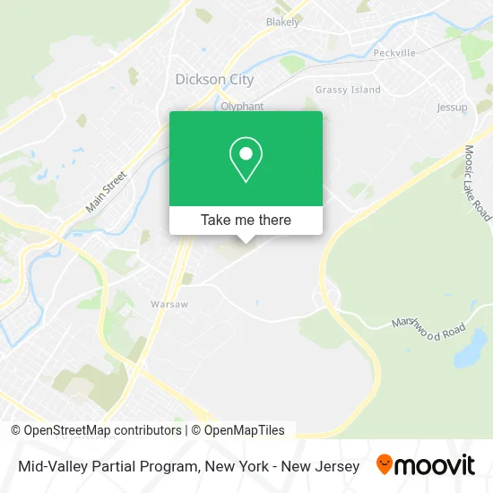 Mid-Valley Partial Program map