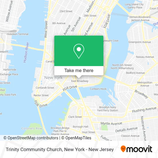 Trinity Community Church map