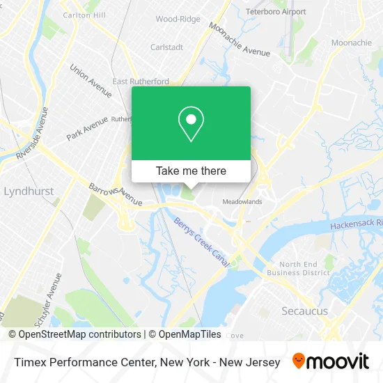 Timex Performance Center map