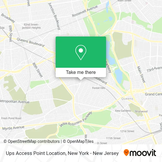Ups Access Point Location map