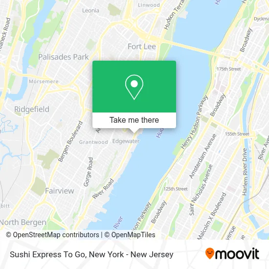 Sushi Express To Go map