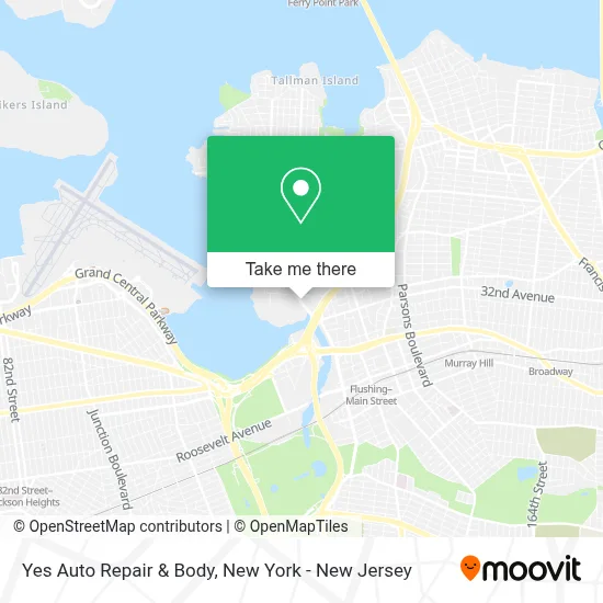 Yes Auto Repair & Body map