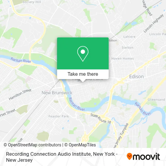 Recording Connection Audio Institute map