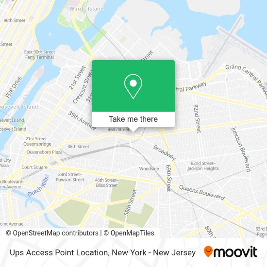 Ups Access Point Location map