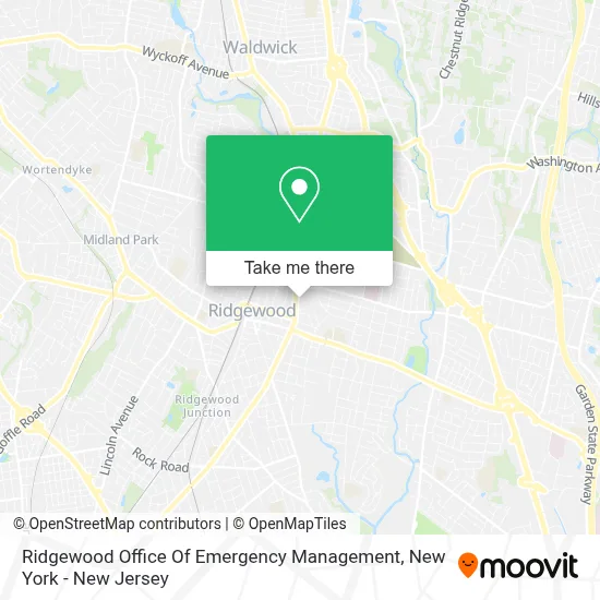 Ridgewood Office Of Emergency Management map