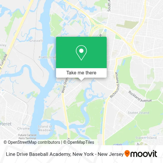 Line Drive Baseball Academy map