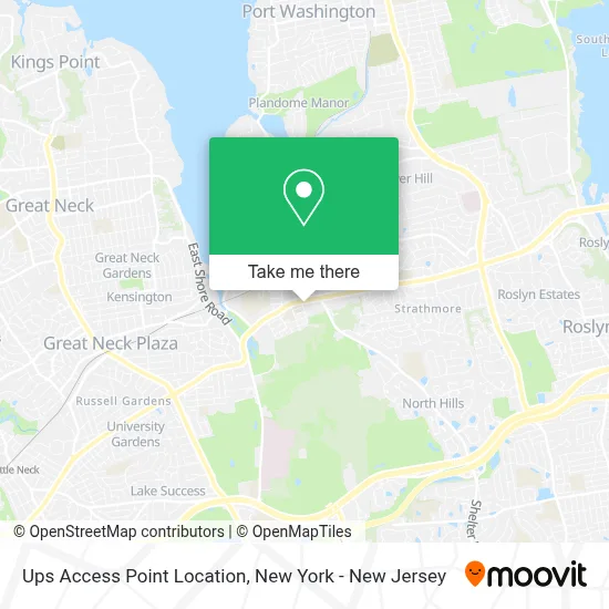 Ups Access Point Location map