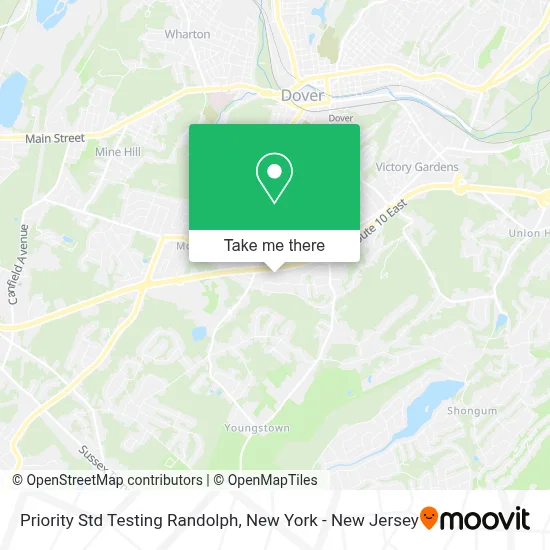 Priority Std Testing Randolph map