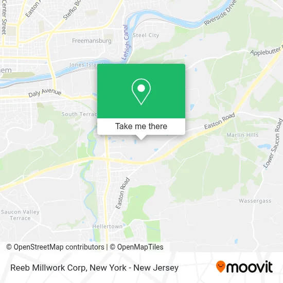 Reeb Millwork Corp map