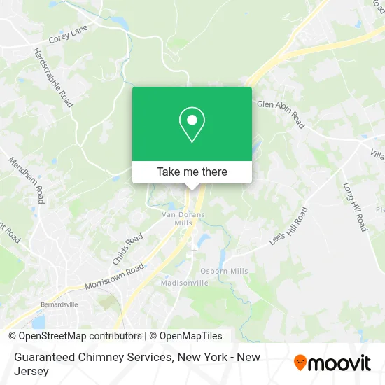 Guaranteed Chimney Services map