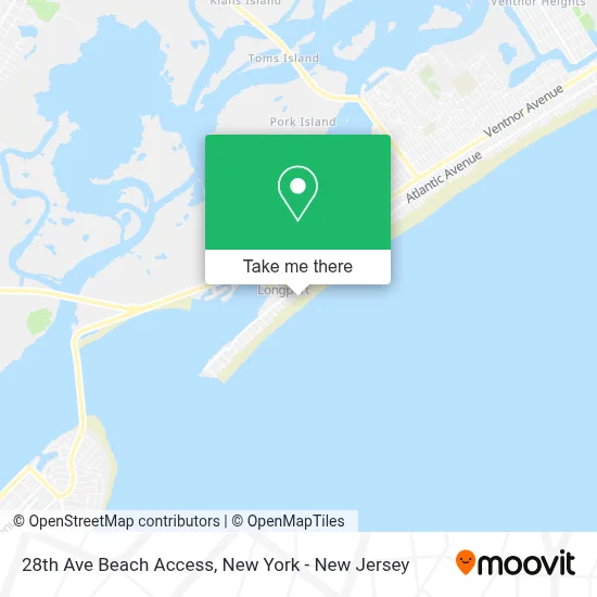 28th Ave Beach Access map