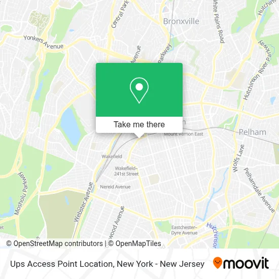 Ups Access Point Location map