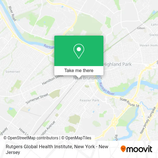 Rutgers Global Health Institute map
