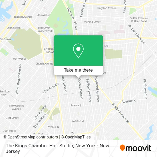 The Kings Chamber Hair Studio map