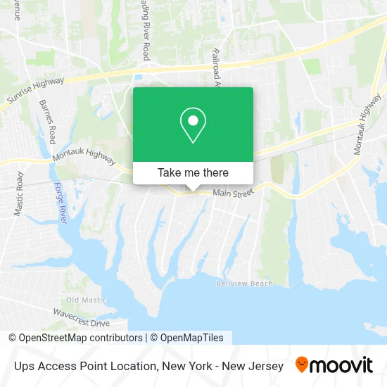 Ups Access Point Location map