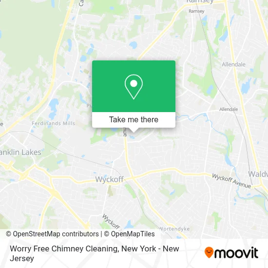 Worry Free Chimney Cleaning map
