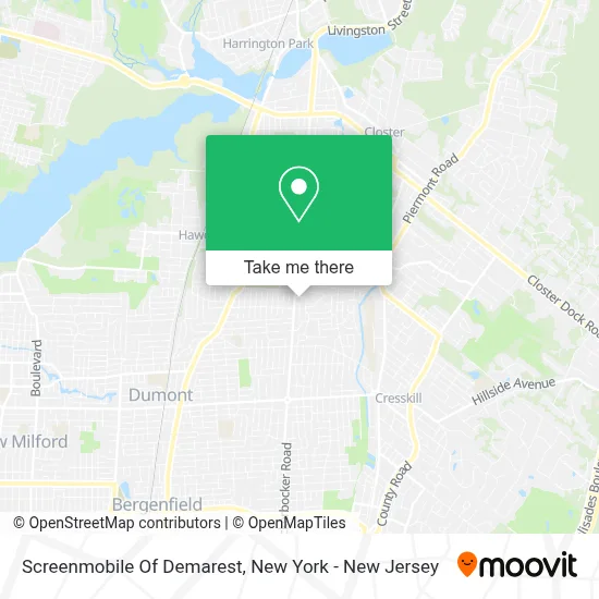 Screenmobile Of Demarest map