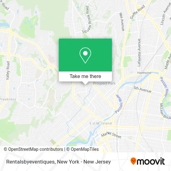 Rentalsbyeventiques map