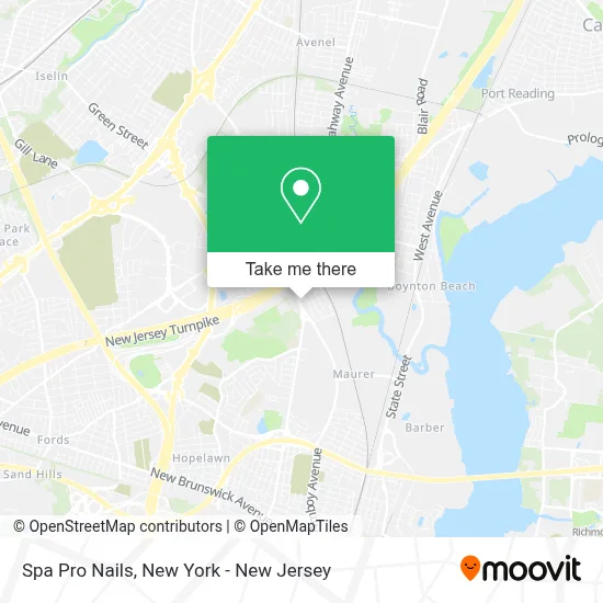 Spa Pro Nails map