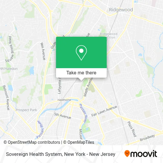 Sovereign Health System map