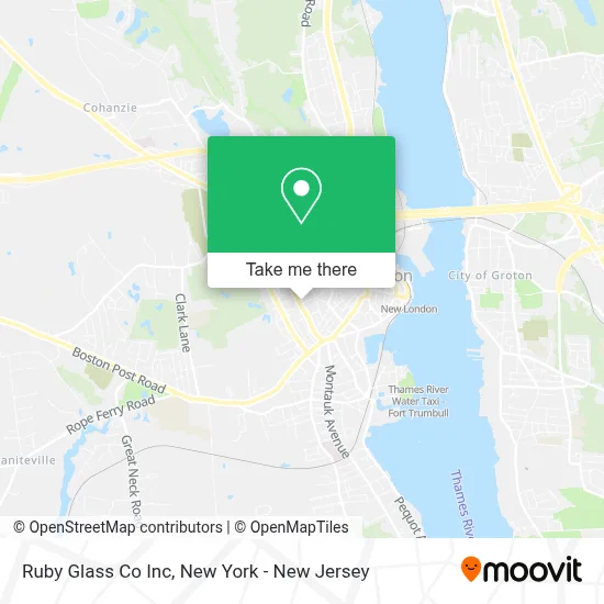 Ruby Glass Co Inc map