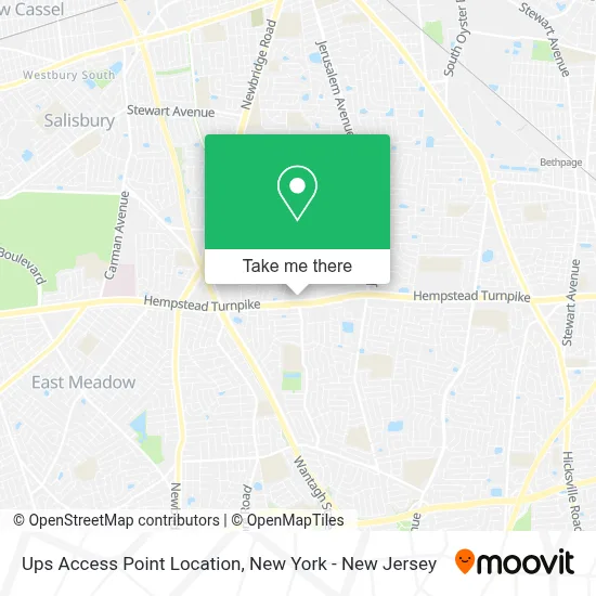 Ups Access Point Location map