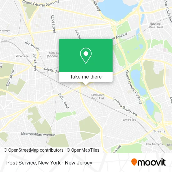 Post-Service map
