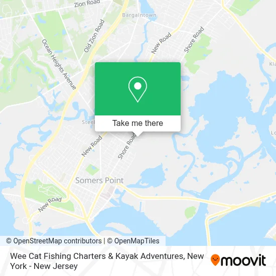 Wee Cat Fishing Charters & Kayak Adventures map