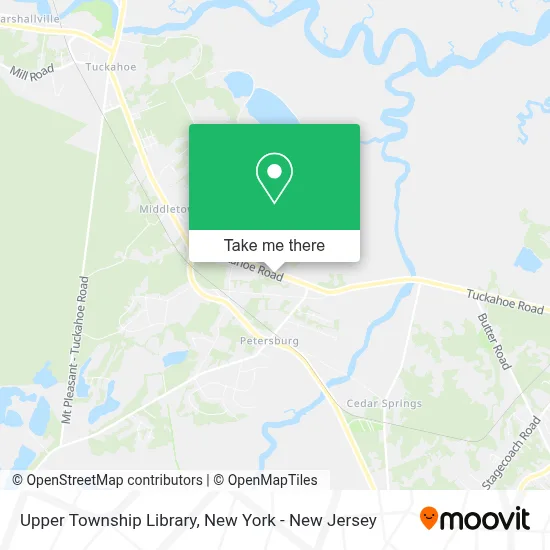 Upper Township Library map