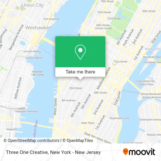 Three One Creative map