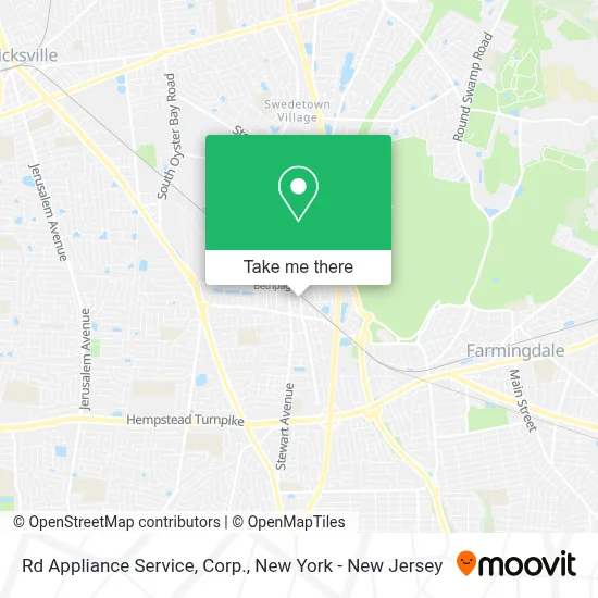 Rd Appliance Service, Corp. map