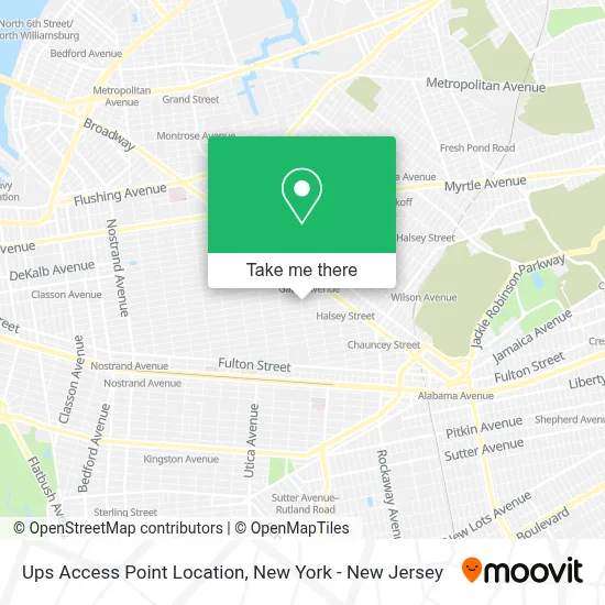 Ups Access Point Location map