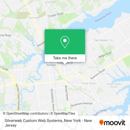 Silverweb Custom Web Systems map