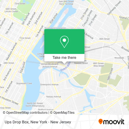 Ups Drop Box map