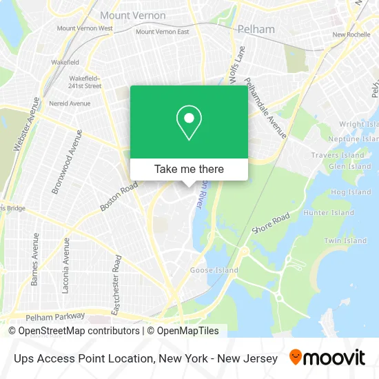 Ups Access Point Location map