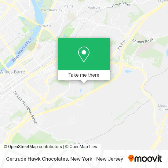 Gertrude Hawk Chocolates map