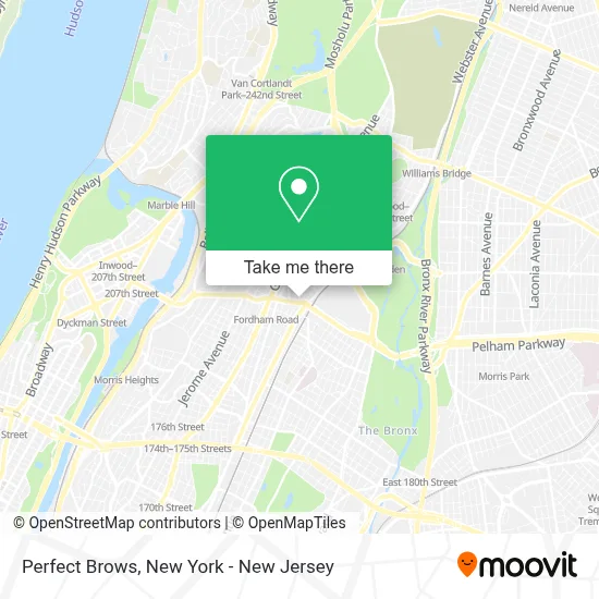 Perfect Brows map
