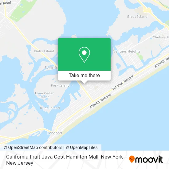 California Fruit-Java Cost Hamilton Mall map