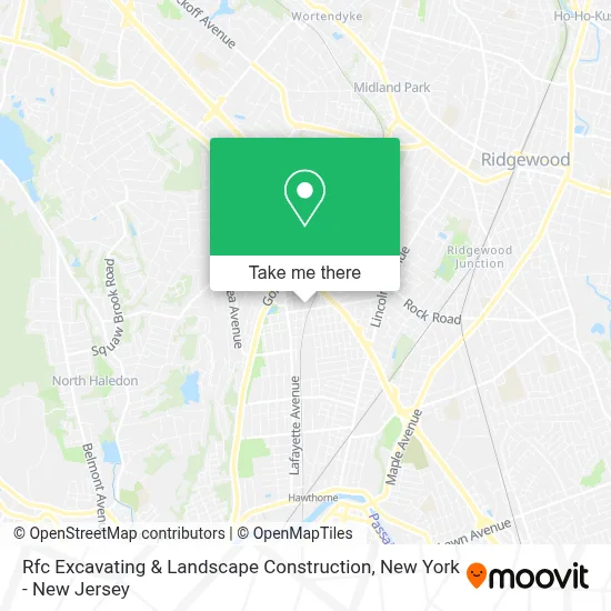 Rfc Excavating & Landscape Construction map