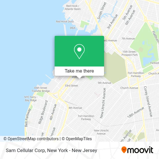 Sam Cellular Corp map