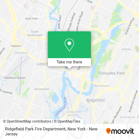 Ridgefield Park Fire Department map