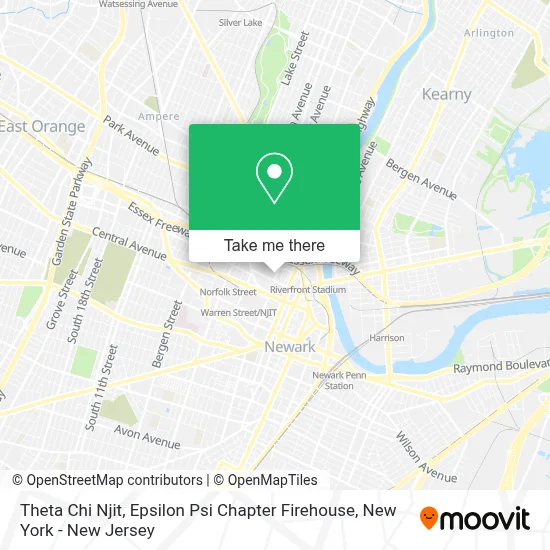 Theta Chi Njit, Epsilon Psi Chapter Firehouse map