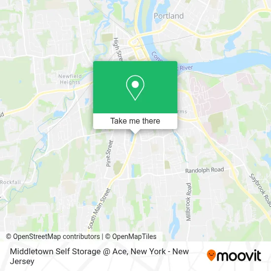 Middletown Self Storage @ Ace map