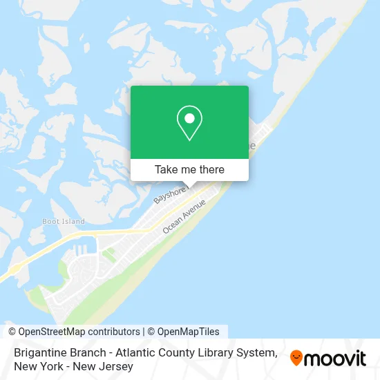 Brigantine Branch - Atlantic County Library System map